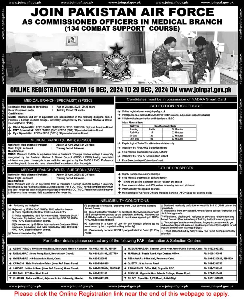 Latest PAF Jobs - Join Pakistan Air Force as Commissioned Officer