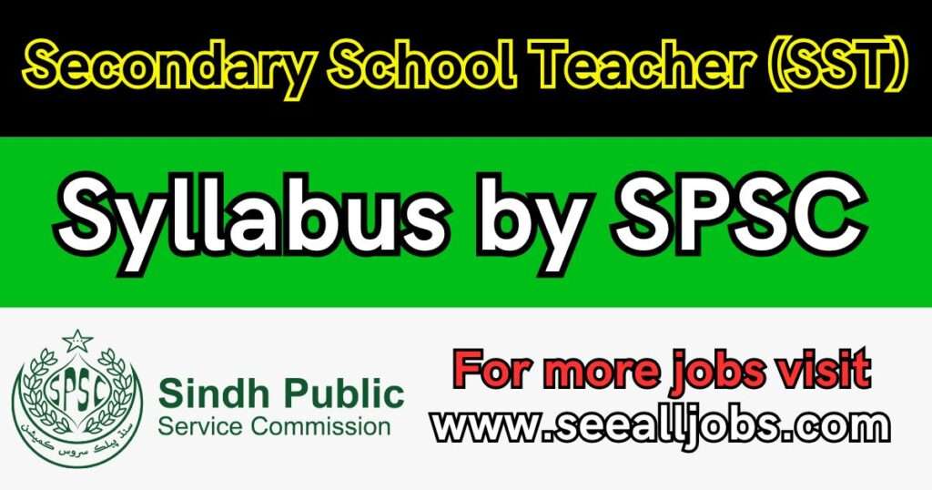 Secondary School Teacher SST Syllabus SPSC