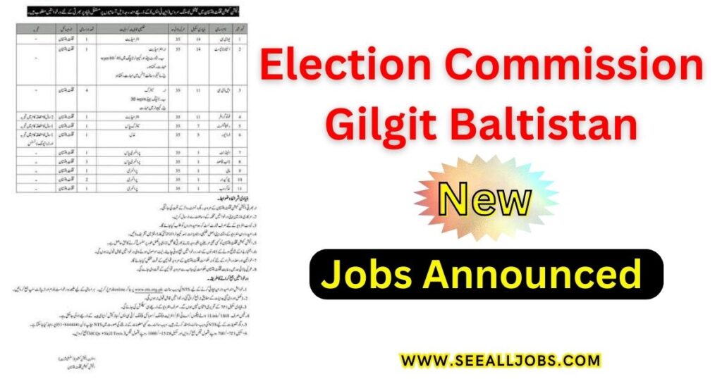 Election Commission Gilgit Baltistan Job