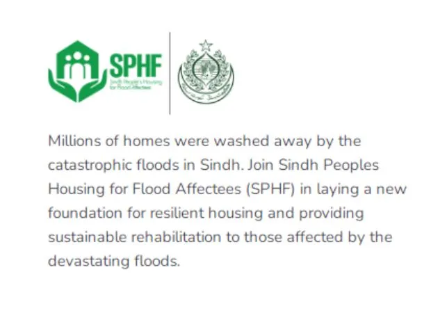 Sindh People's Housing For Flood Affectees WWW SPHF GOS PK