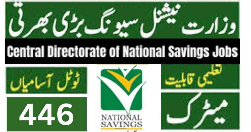 Central Directorate of National Savings Jobs