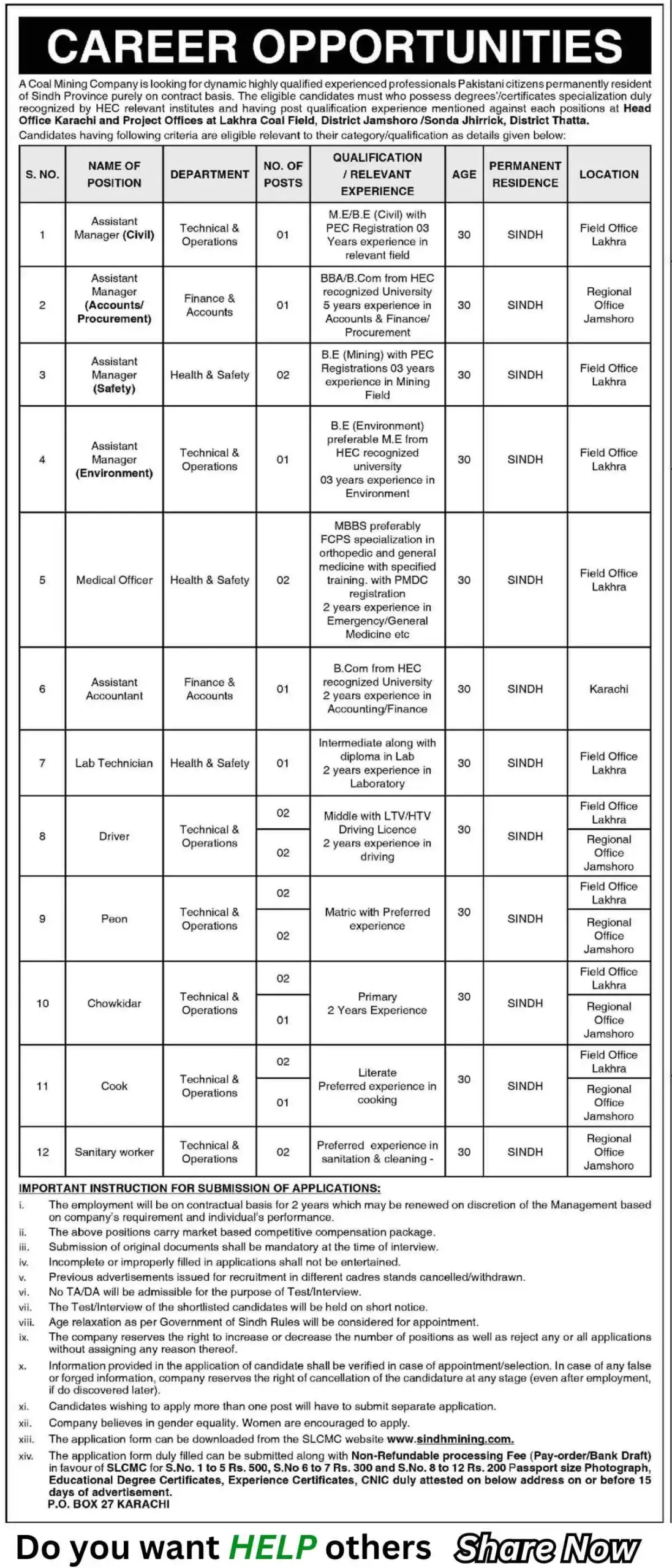 Coal Mining Company Jobs