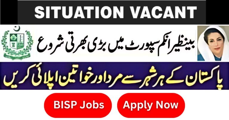 Benazir Income Support Programme BISP Jobs