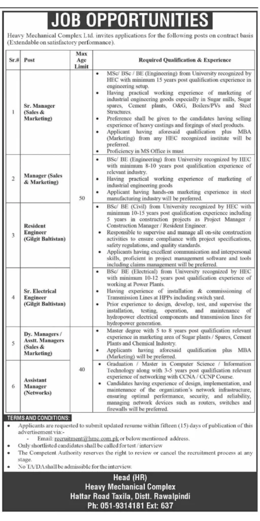 Heavy Mechanical Complex Jobs