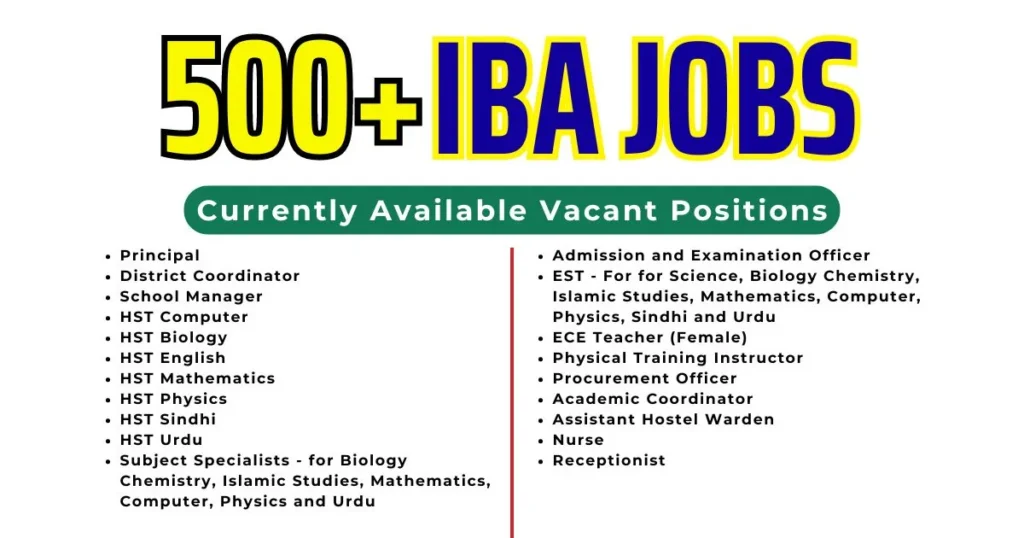 IBA Jobs 2024