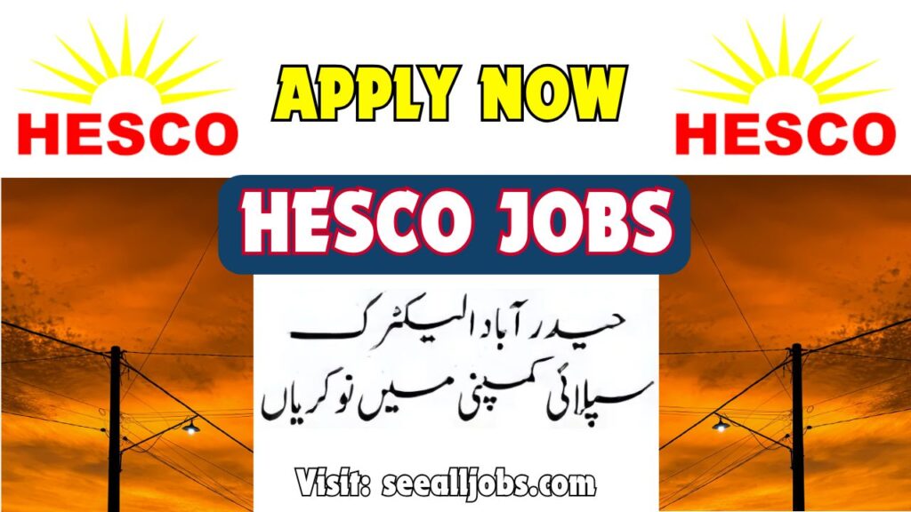 HESCO Jobs Advertisement