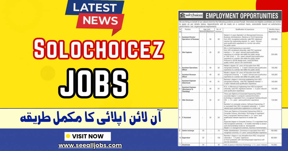 Solochoicez Solo choicez Jobs Advertisement 2026 February