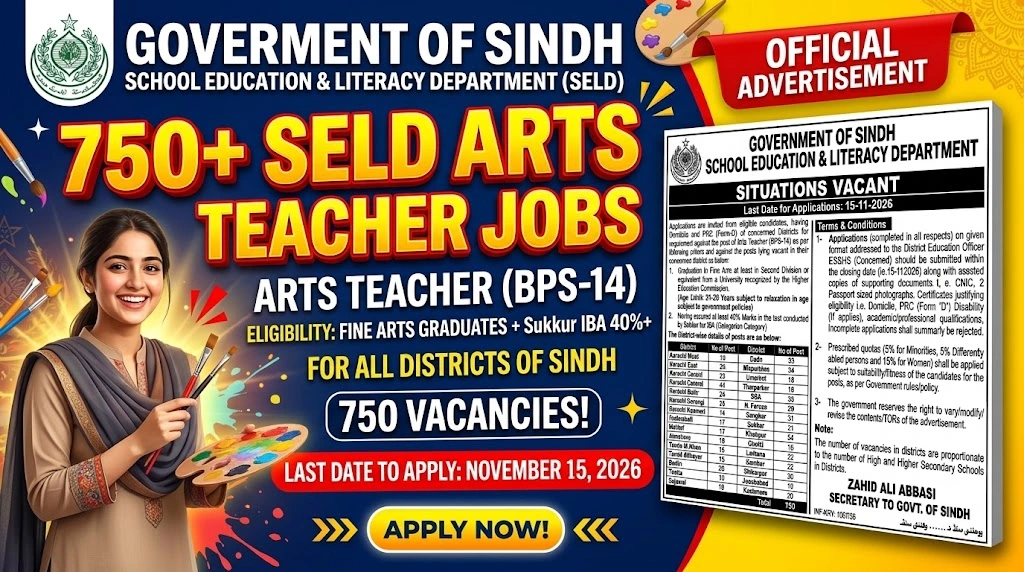 SELD Art Teacher Jobs October 2026